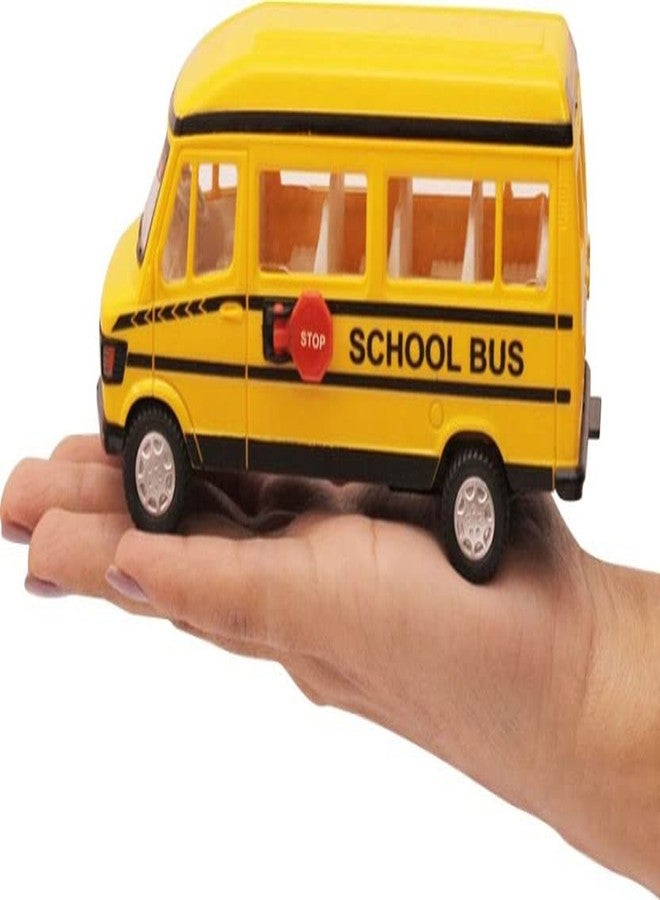 USCATALOG Garage Pull Back Action School Bus Toy - Image 5